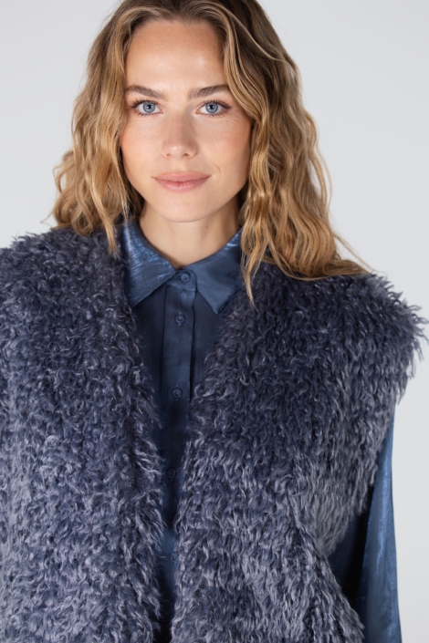 Juffrouw Jansen dali w25 gilet ff 276 fake fur